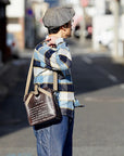 DELUXEWARE (デラックスウエア)　ウールシャツ　MVB-14　"THROUGH WOOL SHIRT"　ブルーチェック