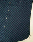 JOHN GLUCKOW (ジョン・グラッコウ)　半袖シャツ　JG42115　"Brig Shirts (ブリッグシャツ)"　刺し子・インディゴチェック