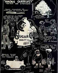 SUGAR CANE (シュガーケーン)　半袖Tシャツ　SC79263　1920's CARTOON T-SHIRT "AMONG OURSELVES"　ブラック