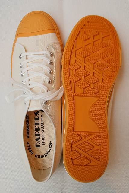 Dapper's (ダッパーズ)　キャンバススニーカー　1403　"Dappers Brand Canvas Sneakers Type Low Cut"　オフホワイト