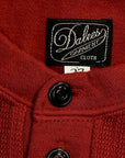 DALEE'S (ダリーズ)　6分袖ヘンリーネックTシャツ　"Rail Nit.B (レイルニット.B)"　...RAIL ROAD KNIT　フェルトレッド