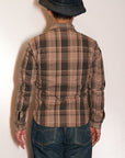 DELUXEWARE (デラックスウエア)　ネルシャツ　HV-31　"WEST MIX CHECK"　レッド