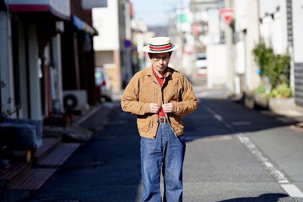 シュガーケーン×ミスターフリーダム　コーデュロイ・ウエスタンシャツ　SC28946　"MFSC "HOOPER" CORDUROY DUDE RANCHER"　レッド