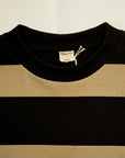 WARE HOUSE (ウエアハウス)　半袖3×2インチボーダーTシャツ　4089　ブラック×グレー