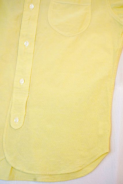 DALEE'S (ダリーズ)　長袖ドレスシャツ　"CALICO.C (キャラコ.C) with COLLER No.2"　クールイエロー