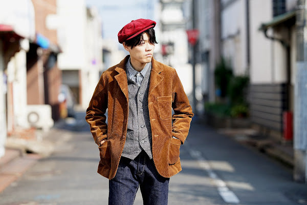 Dapper's (ダッパーズ)　ワークテーラードジャケット　1744　"Classical 3Button Work Tailored Jacket"　キャメル