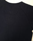 Dapper's (ダッパーズ)　ヘンリーネック・半袖Tシャツ　1324　"Random Henley Work Rib Tee"　ネイビー