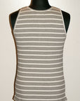 Dapper's (ダッパーズ)　Vヘンリー・タンクトップ　1245　"Classical V-Henley Tank Top"　グレー/ホワイト