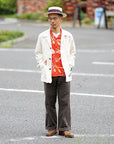 ADJUSTABLE COSTUME (アジャスタブルコスチューム)　ヘリンボーンストライプ・ワークバギーパンツ　AP-050　ブラック