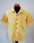 SUN SURF Special Edition (サンサーフ・スペシャルエディション)　半袖パラカシャツ　SS39127　"WATUMULL'S PALAKA CHECK SHIRT"　イエロー