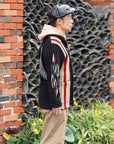 Dapper's (ダッパーズ)　レザーキャスケット　1669　"40’s Style Classic Horsehide Leather Casquette"　R.ブラック (ブラウンベース)