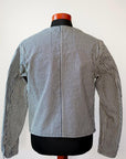 HEAD LIGHT (ヘッドライト)　エンジニアジャケット　HD15237　"11oz. EXPRESS STRIPE VEST(FULL SLEEVES)"　エクスプレスストライプ・ワンウォッシュ