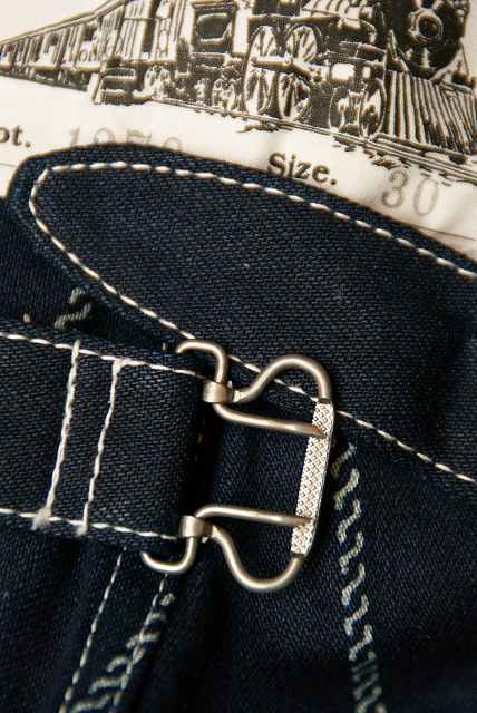 Dapper's (ダッパーズ)　ワークパンツ　1270　"Classical Railroader Work Pants"　インディゴウォバッシュ・ロープストライプ