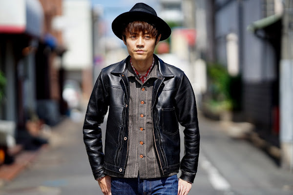 JELADO (ジェラード)　レザージャケット　JP94409　"44 Leather Jacket"　ブラック