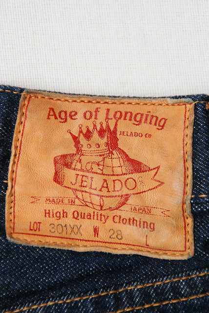 JELADO (ジェラード)　ジーンズ　JP94301　"Age of Longing 301XX"　インディゴ・ワンウォッシュ