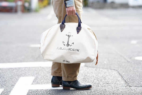 John Gluckow (ジョン・グラッコー)　セーラーズ・トランジット・バッグ　JG-B03　"Sailor's Transit Bag"　キナリ