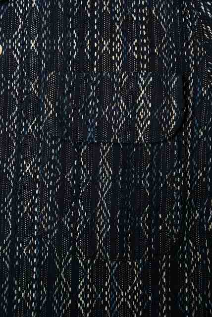 JELADO (ジェラード)　長袖オープンカラーシャツ　SG31144　"Westcoast Shirts"　インディゴ刺し子