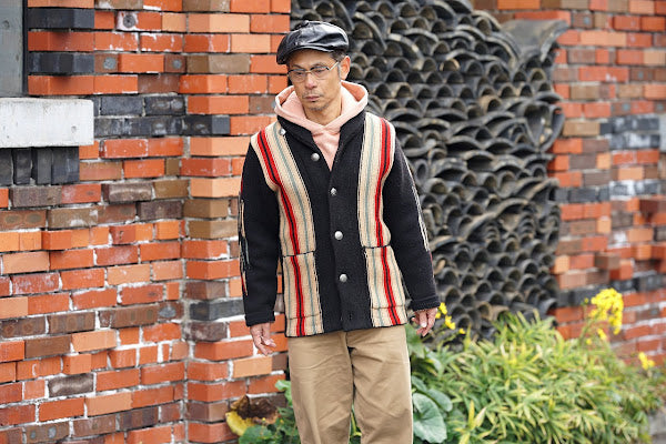 Dapper's (ダッパーズ)　レザーキャスケット　1669　"40’s Style Classic Horsehide Leather Casquette"　R.ブラック (ブラウンベース)