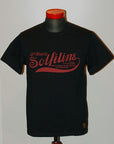 DELUXEWARE (デラックスウエア)　半袖Tシャツ　SDL-2002　"SOLFILINE"　ブラック