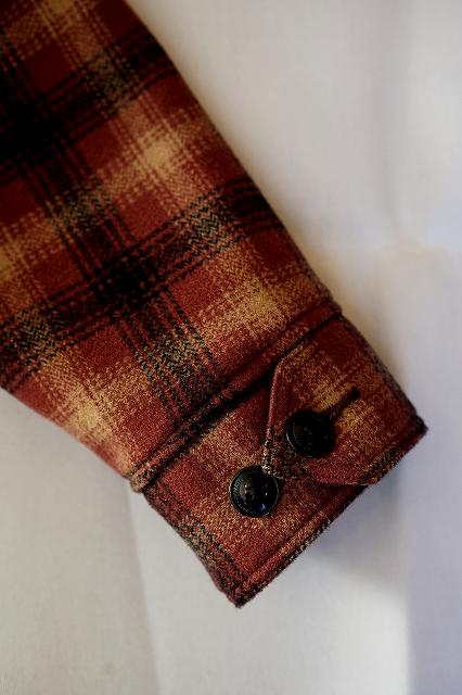 DELUXEWARE (デラックスウエア)　シェットランドウールジャケット　DX111　"50s WOOL JACKET"　レッド