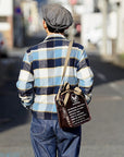 BUZZ RICKSON'S (バズリクソンズ)　レザー・ショルダーバッグ　BR02834　"SUIT-PNEUMATIC ANTI-G, TYPE G-3A LEATHER BAG"　ブラウン