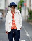 SUN SURF (サンサーフ)　長袖ハワイアンシャツ　SS29205　"SOUTH SEA OUTRIGGER"　レッド