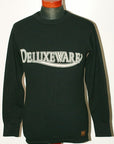 DELUXEWARE (デラックスウエア)　長袖サーマルTシャツ　MILC-04　"DELUXE"　ブラック