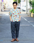 UES (ウエス)　ラマヤーナ・VネックTシャツ　65RV　ホワイト