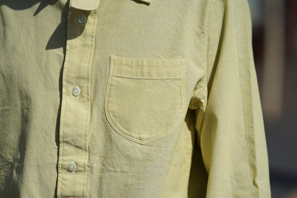DALEE'S (ダリーズ)　長袖ドレスシャツ　"CALICO.C (キャラコ.C) with COLLER No.2"　クールイエロー