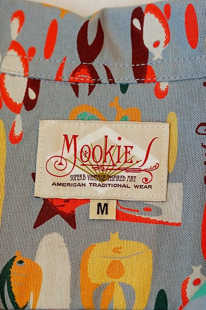 SUN SURF (サンサーフ)　半袖オープンシャツ　SS39099　"UNDER THE SEA" by MOOKIE　グレー