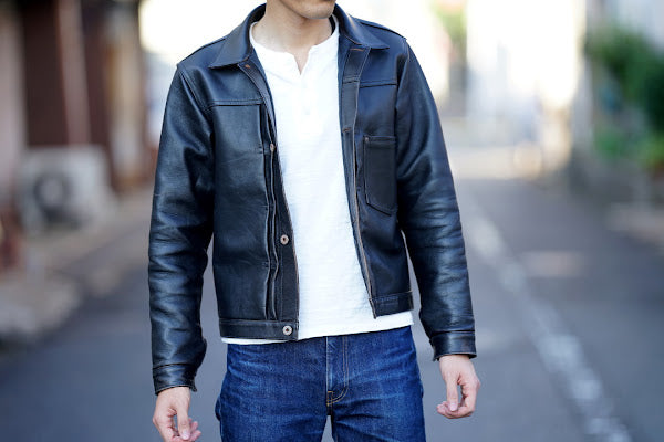 JELADO (ジェラード)　レザージャケット　JP94409　"44 Leather Jacket"　ブラック