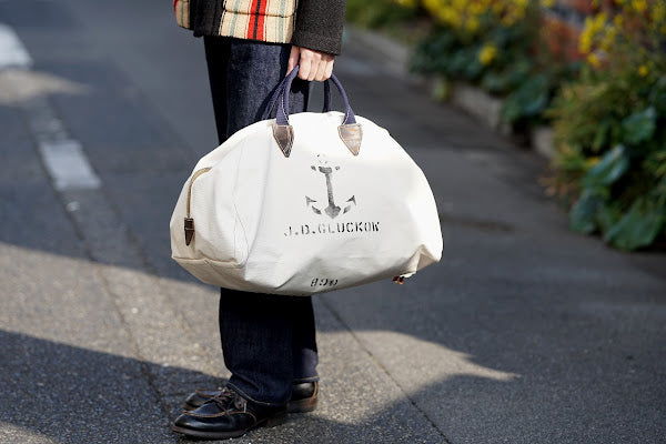 John Gluckow (ジョン・グラッコー)　セーラーズ・トランジット・バッグ　JG-B03　"Sailor's Transit Bag"　キナリ