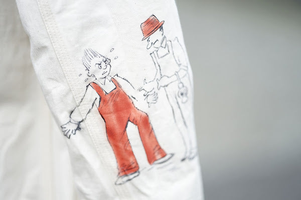 SUGAR CANE (シュガーケーン)　9oz.ツイル・ワークコート　SC15506　"1920's CARTOON WORK COAT"　ナチュラル・ワンウォッシュ