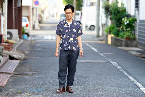UES (ウエス)　ラマヤーナ・VネックTシャツ　65RV　ホワイト