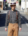JELADO (ジェラード)　長袖ワークシャツ　AG81121　"Ellis (エリス)"　ブラックウォバッシュ