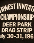 WARE HOUSE (ウエアハウス)　Tシャツ　4601　"DEER PARK"　スミクロ