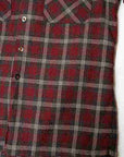 DALEE'S (ダリーズ)　長袖オープンカラーシャツ　"WALES CHECK (ウェールズチェック)"　...30s Wales Check Shirt　ワイン