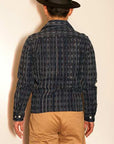 JELADO (ジェラード)　長袖オープンカラーシャツ　SG31144　"Westcoast Shirts"　インディゴ刺し子