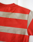 WARE HOUSE (ウエアハウス)　半袖3×2インチボーダーTシャツ　4089　レッド×グレー