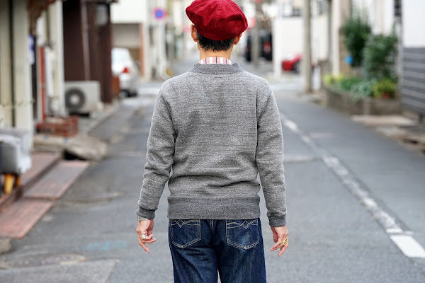 DALEE'S (ダリーズ)　アンティークスウェット　"GALLIA KNIT (ガリアニット)"　...ANTIQUE KNIT　VIN.黒杢ベージュ