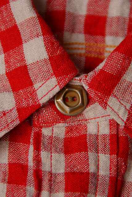JELADO (ジェラード)　長袖ワークシャツ　JP51104　"Railroader Shirts (レイルローダーシャツ)"　レッド