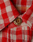 JELADO (ジェラード)　長袖ワークシャツ　JP51104　"Railroader Shirts (レイルローダーシャツ)"　レッド
