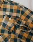 DELUXEWARE (デラックスウエア)　長袖シャツ　LV-17　"THROUGH BLC CHECK"　BLC.イエロー