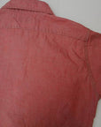 DELUXEWARE (デラックスウエア)　半袖ワークシャツ　RDDX-02S　"RED CHAMBRAY"　レッド