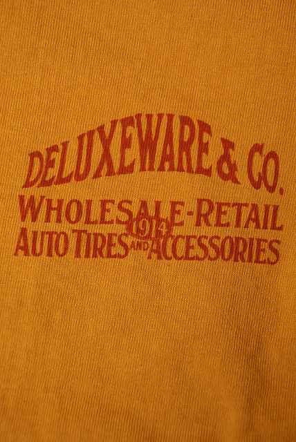 DELUXEWARE (デラックスウエア)　半袖Tシャツ　DLT-1802　"ATSC"　USイエロー