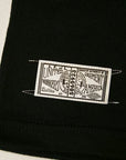 Dapper's (ダッパーズ)　ボーダーTシャツ　1247　"Three Lines Border Print Crewneck Tee"　ブラック/ワインレッド