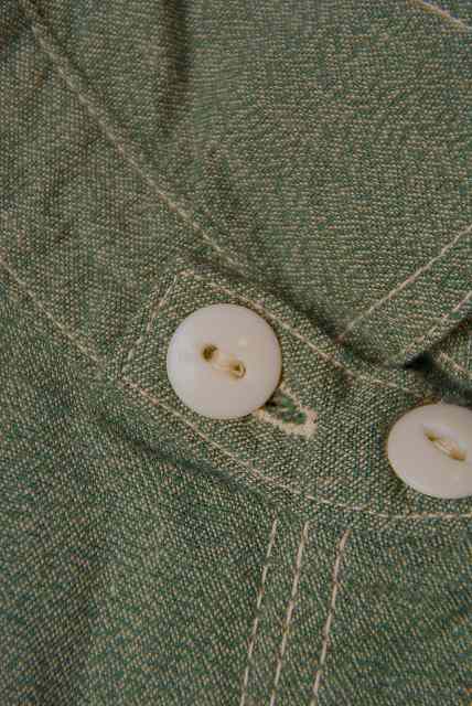 TCB (ティーシービー)　ワークシャツ　"Catlight Shirts"　コバート・グリーンシャンブレー