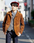 Dapper's (ダッパーズ)　ワークテーラードジャケット　1744　"Classical 3Button Work Tailored Jacket"　キャメル