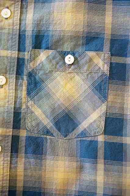 DELUXEWARE (デラックスウエア)　長袖シャツ　LV-28　"60s CHECK PATTERN"　ネイビー