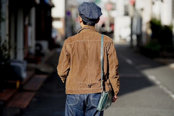 Dapper's (ダッパーズ)　ミニショルダーバッグ　1530　"Horsehide Leather Mini Shoulder Bag"　青碧ブルー